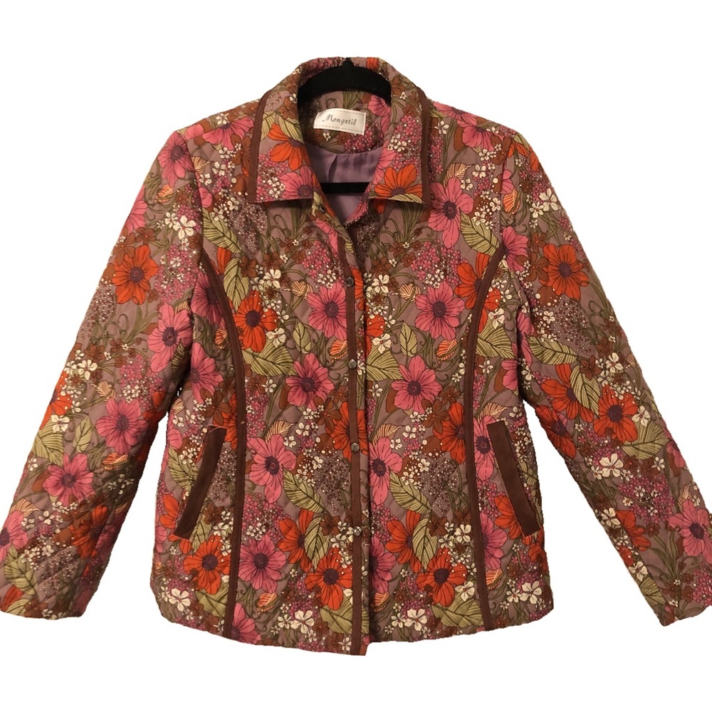 Floral Quilted Fall/Winter Coat